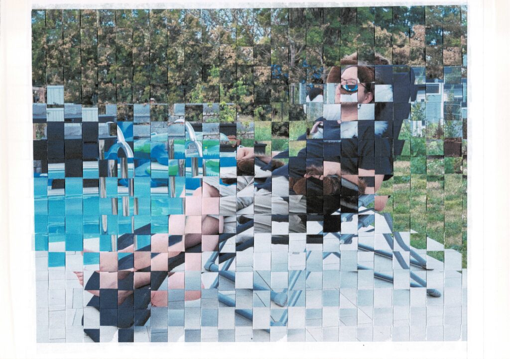 Poodling by the pool